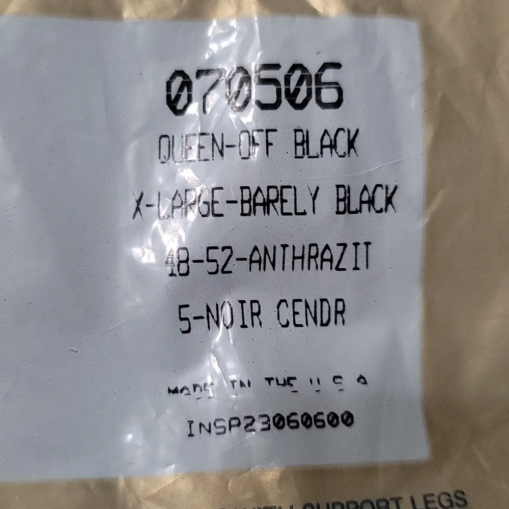 Women Silkies Control Top Queen Off Black XLARGE pantyhose 070506‎ - 1 package